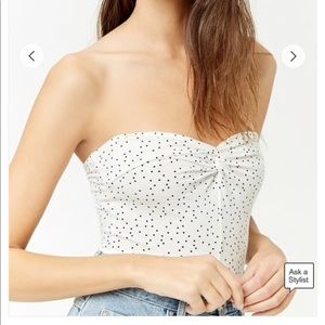 F21 Strapless star ⭐️ bodysuit